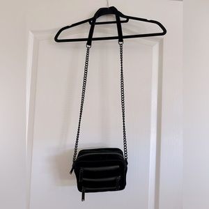 Rebecca Minkoff velvet black crossbody bag